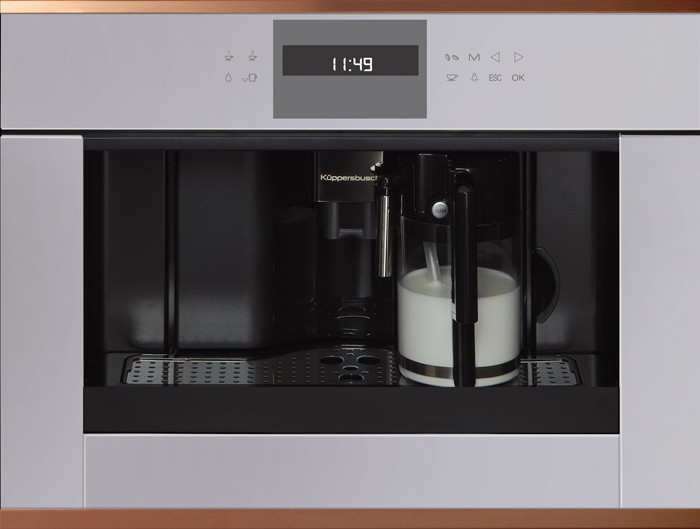 Встраиваемая кофемашина Kuppersbusch ckv 6550.0 g7, Серое стекло, Copper