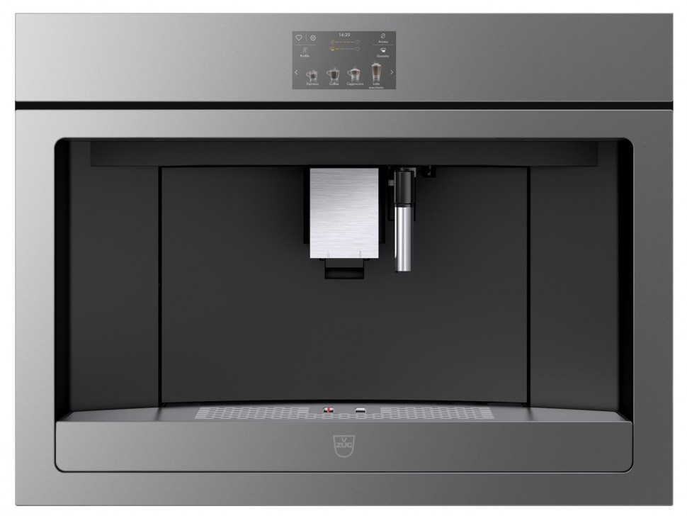 Встраиваемая кофемашина V-ZUG CoffeeCenter V6000 45 COC6T-25005, цвет платиновое стекло, арт. 2500500002
