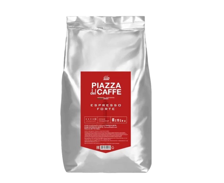 Кофе в зёрнах Piazza del Caffe Espresso Forte купить по цене- 2 100 руб ...